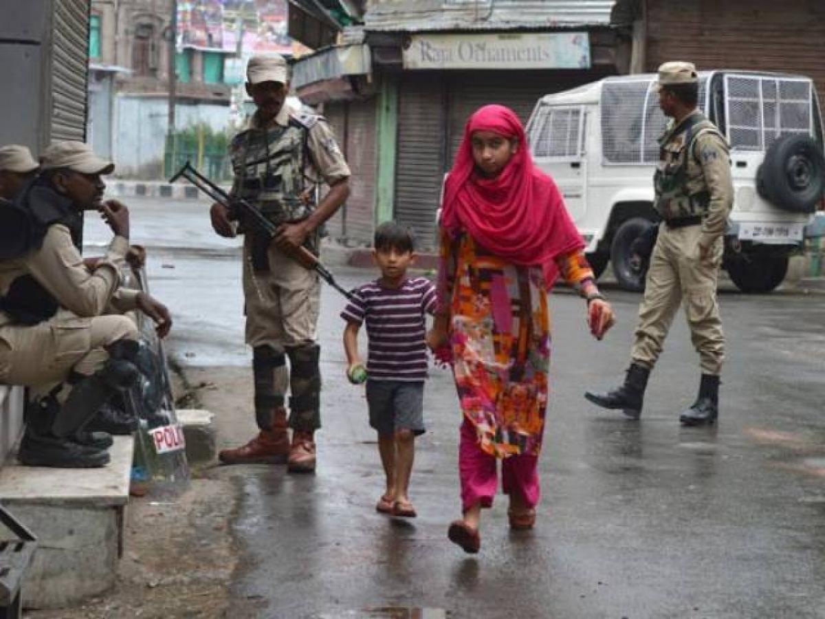 Kashmir under curfew, Phones services has been blocked to avoid violence